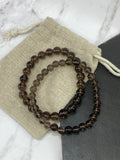 Premium Smoky Quartz Stretch Bracelet