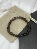 Premium Smoky Quartz Stretch Bracelet