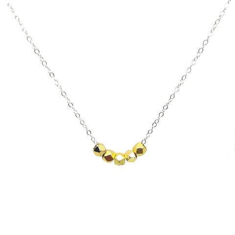 Delicate Faceted Bead Necklace :: Made to Order