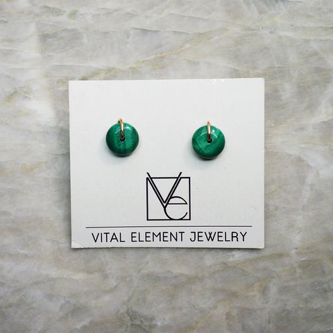 Stone Stud Earrings :: Made To Order