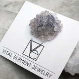 アメジスト ピン :: ラペル スタイル バック