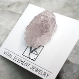 アメジスト ピン :: ラペル スタイル バック