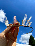 Custom Silversmithed Crystal Crown :: Made To Order