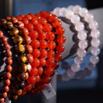 Natural Stone Beaded Bracelet :: Elastic