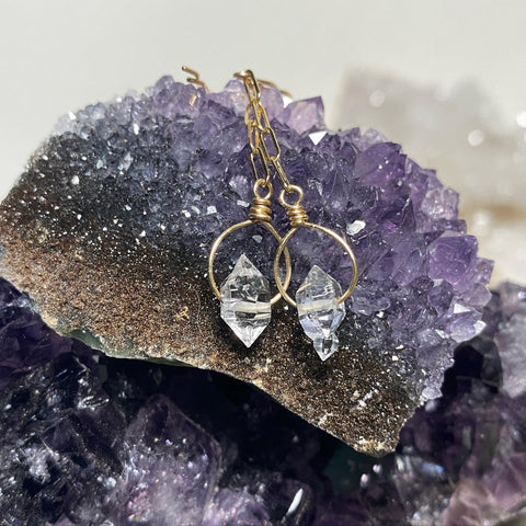 Herkimer Chain Drops :: Made to Order